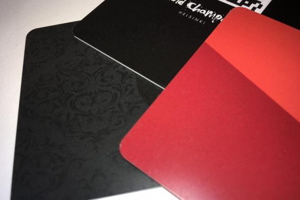 Matte finish PVC cards