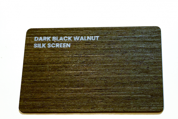Dark Black Walnut RFID Card