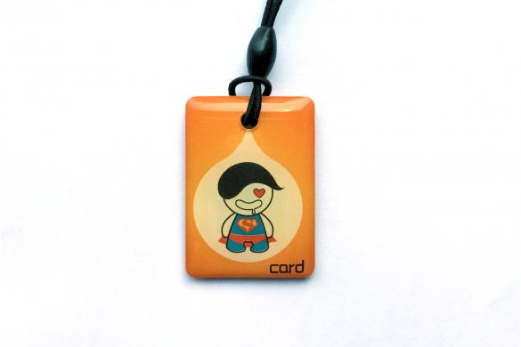 Custom Graphics Epoxy Coated Keyfob